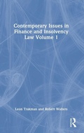 Cover: Contemporary Issues in Finance and Insolvency Law Volume 1 - Routledge