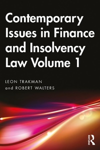 Abbildung von: Contemporary Issues in Finance and Insolvency Law Volume 1 - Routledge