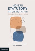 Cover: Modern Statutory Interpretation - Cambridge University Press