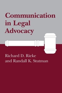 Abbildung von: Communication in Legal Advocacy - University of South Carolina Press