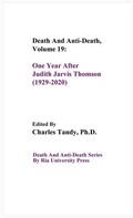 Cover: Death And Anti-Death, Volume 19 - Ria University Press