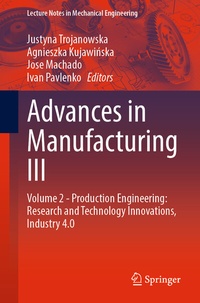 Abbildung von: Advances in Manufacturing III - Springer