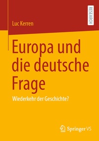 Abbildung von: Europa und die deutsche Frage - Springer VS