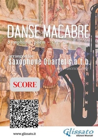 Abbildung von: Saxophone Quartet "Danse Macabre" score - Glissato Edizioni Musicali