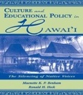 Cover: Culture and Educational Policy in Hawai'i - Routledge
