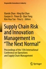 Cover: Supply Chain Risk and Innovation Management in "The Next Normal" - Springer