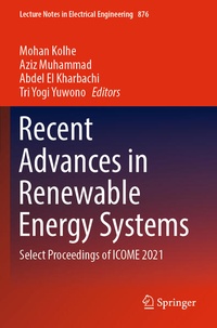 Enlarge image Cover: Recent Advances in Renewable Energy Systems - Springer