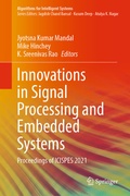 Cover: Innovations in Signal Processing and Embedded Systems - Springer