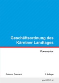 Cover: Gesch&auml;ftsordnung des K&auml;rntner Landtages - Pro Libris Verlagsgesellschaft