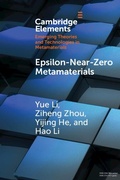 Cover: Epsilon-Near-Zero Metamaterials - Cambridge University Press