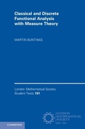 Cover: Classical and Discrete Functional Analysis with Measure Theory - Cambridge University Press