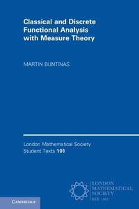 Abbildung von: Classical and Discrete Functional Analysis with Measure Theory - Cambridge University Press