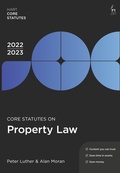 Cover: Core Statutes on Property Law 2022-23 - Hart Publishing