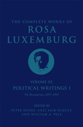 Cover: The Complete Works of Rosa Luxemburg Volume III - Verso Books