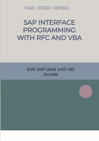 Abbildung von: SAP interface programming with RFC and VBA - tredition