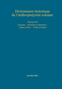 Abbildung von: Couleurs - Aliments et vêtements - Dates et fêtes - De Gruyter