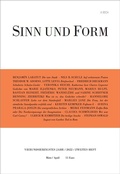 Cover: SINN UND FORM 2/2022 - SINN und FORM