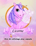 Cover: Livre de coloriage de licornes pour les enfants - Emily Publishing