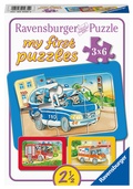 Cover: Kinderpuzzle 3x6 Teile - Tiere im Einsatz - Ravensburger