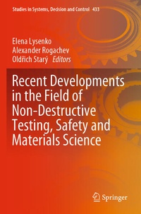 Enlarge image Cover: Recent Developments in the Field of Non-Destructive Testing, Safety and Materials Science - Springer