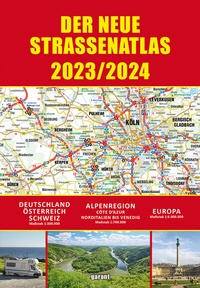 Abbildung von: Straßenatlas 2023/2024 für Deutschland und Europa - Halfar GmbH