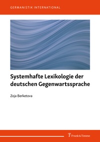 Abbildung von: Systemhafte Lexikologie der deutschen Gegenwartssprache - Frank & Timme