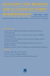 Abbildung von: Zeitschrift für Ästhetik und Allgemeine Kunstwissenschaft 66/1 - Meiner