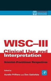 Enlarge image Cover: WISC-III Clinical Use and Interpretation - Academic Press
