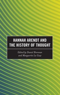 Cover: Hannah Arendt and the History of Thought - Lexington Books