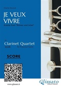 Cover: Clarinet Quartet score: Je Veux Vivre - Glissato Edizioni Musicali