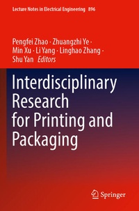 Enlarge image Cover: Interdisciplinary Research for Printing and Packaging - Springer
