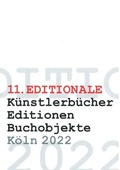 Cover: 11. Editionale - Stadt K&ouml;ln Kunst- u. Museumsbibliothek
