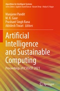 Cover: Artificial Intelligence and Sustainable Computing - Springer