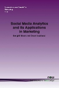 Enlarge image Cover: Social Media Analytics and Its Applications in Marketing - now publishers Inc