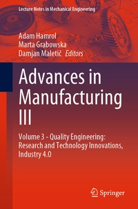 Abbildung von: Advances in Manufacturing III - Springer