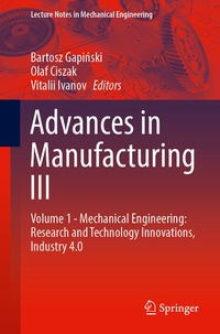 Abbildung von: Advances in Manufacturing III - Springer