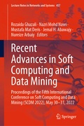 Cover: Recent Advances in Soft Computing and Data Mining - Springer