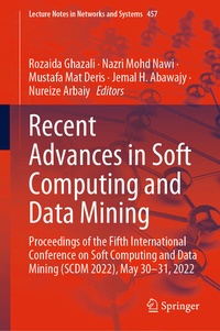 Enlarge image Cover: Recent Advances in Soft Computing and Data Mining - Springer