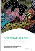 Cover: W&ouml;rterwelten 2021 - Mitteldeutscher Verlag