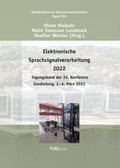 Cover: Elektronische Sprachsignalverarbeitung 2022 - TUDpress