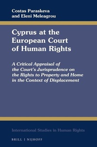 Enlarge image Cover: Cyprus at the European Court of Human Rights - Martinus Nijhoff