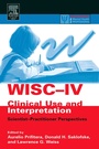 Cover: WISC-IV Clinical Use and Interpretation - Academic Press