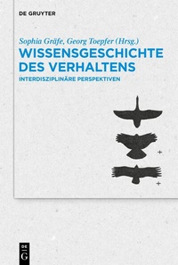 Abbildung von: Wissensgeschichte des Verhaltens - De Gruyter