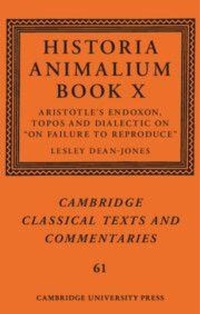 Enlarge image Cover: Historia Animalium Book X - Cambridge University Press