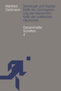 Cover: Seinslogik und Kapital - &ccedil;a-ira-Verlag