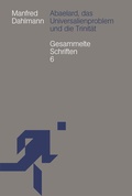 Cover: Abaelard, das Universalienproblem und die Trinit&auml;t - &ccedil;a-ira-Verlag