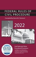 Abbildung von: Federal Rules of Civil Procedure and Selected Other Procedural Provisions, 2022 - Foundation Press