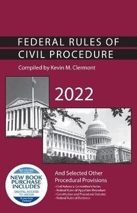 Abbildung von: Federal Rules of Civil Procedure and Selected Other Procedural Provisions, 2022 - Foundation Press