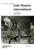 Cover: Irish Theatre International - Peter Lang Verlag
