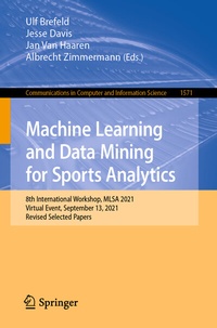 Enlarge image Cover: Machine Learning and Data Mining for Sports Analytics - Springer